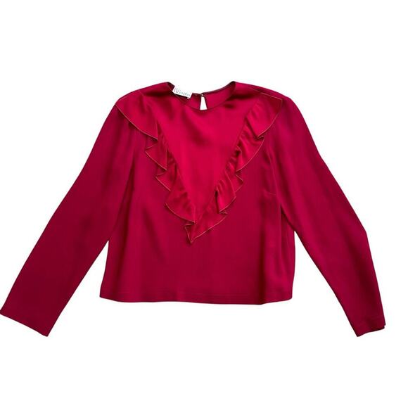 Red Valentino Ruffle Blouse Small - Picture 7 of 16